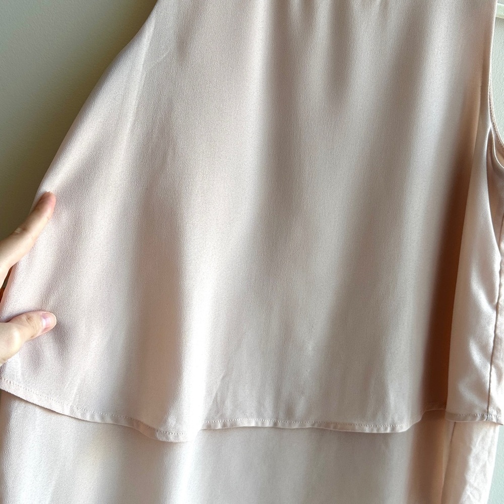 Monteau Women’s Blush Pink Layered Basic Tank Top, Size Small - Picture 13 of 15